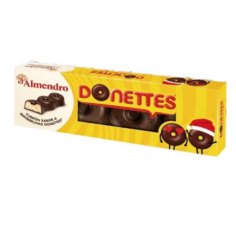 Turrón con chocolate Donettes El Almendro 150 gr.