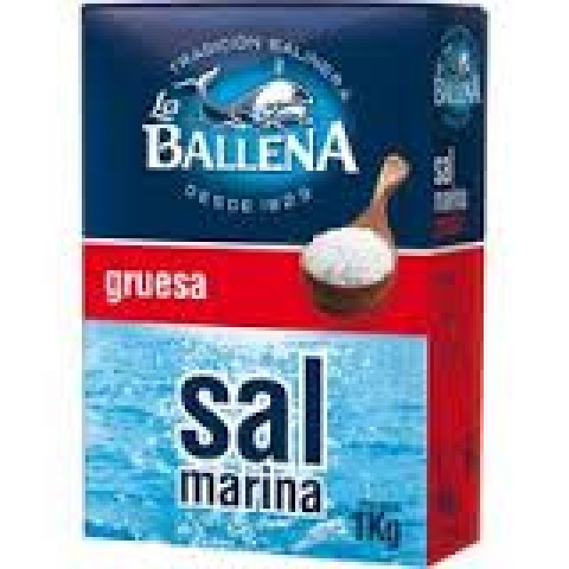 Sal gruesa La Ballena 1 kg.