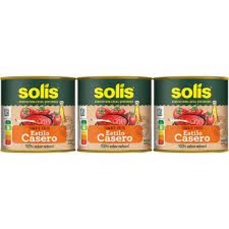 Tomate frito Solís estilo casero pack 3 ud. 300 gr.
