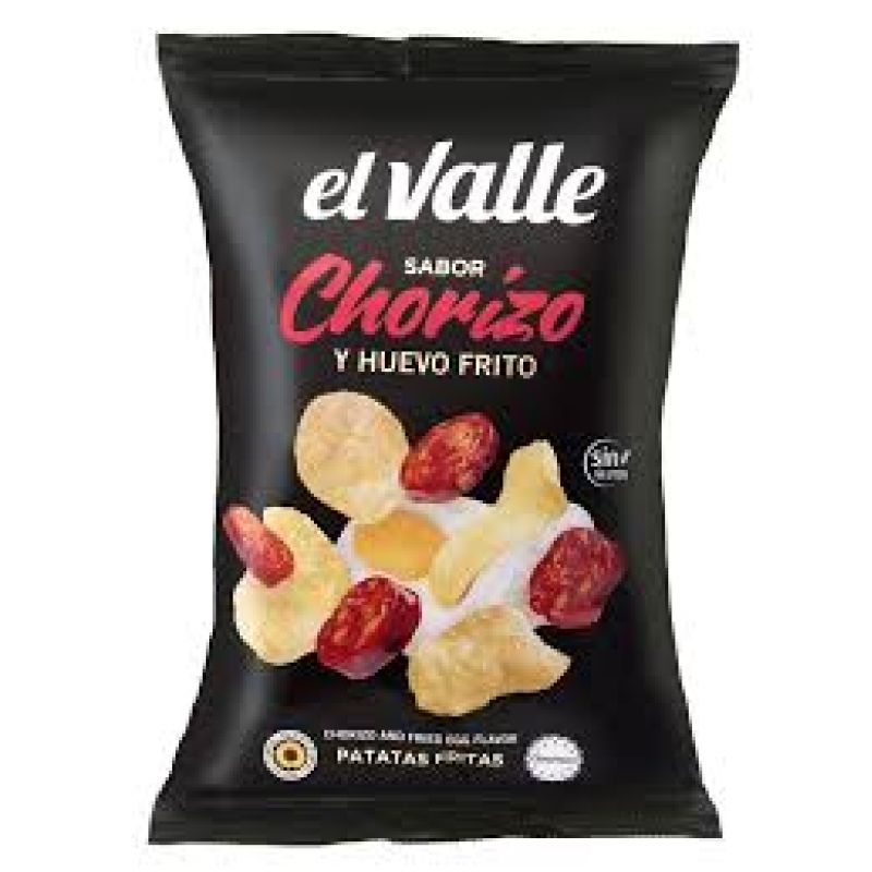 Chips mit Chorizo ​​und Spiegelei El Valle 130 gr.