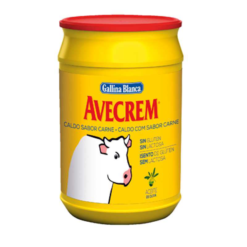 Poudre de bouillon de boeuf Avecrem Gallina Blanca 1 kg