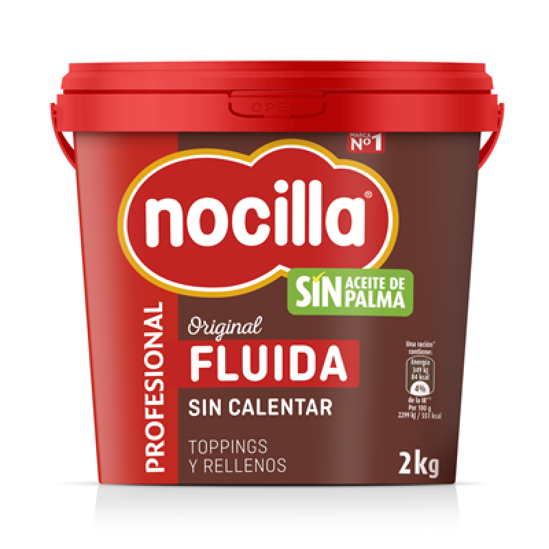 Kakaocreme mit Haselnuss-Spezialgebäck Nocilla 2 kg.