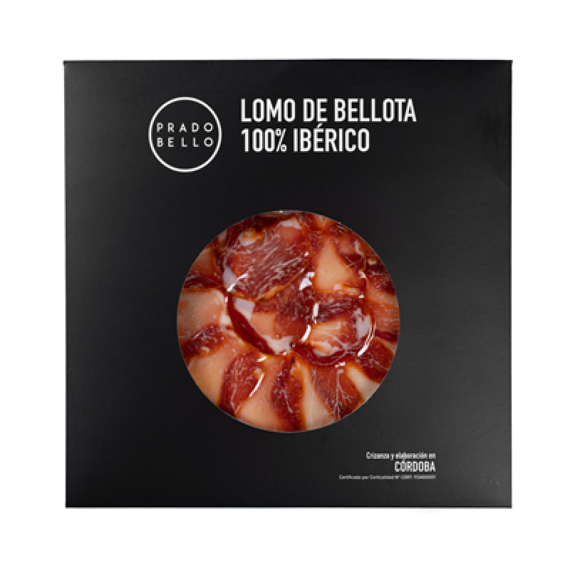 Lomo de bellota 100% ibérico Prado Bello 2 ud. x 80 gr.
