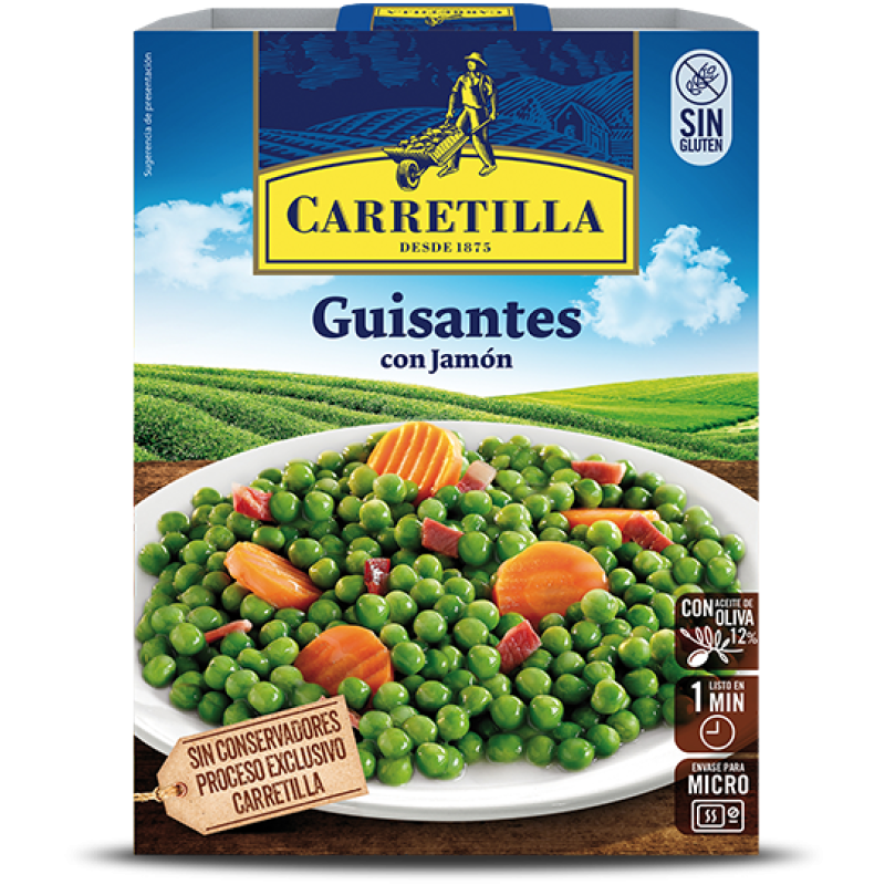 Erbsen mit Schinken Carretilla 300 gr.