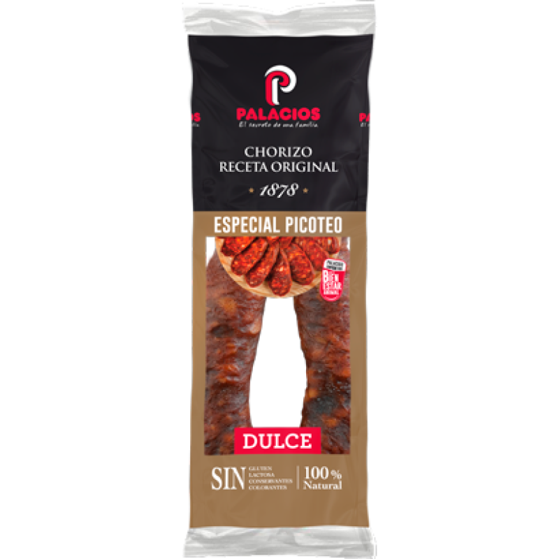Saucisses collation spéciale sucrée Palacios 425 gr.