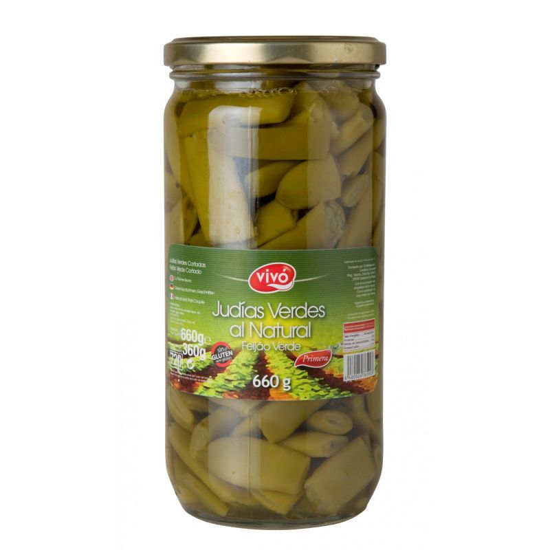 Judias verdes planas Vivó 660 gr.