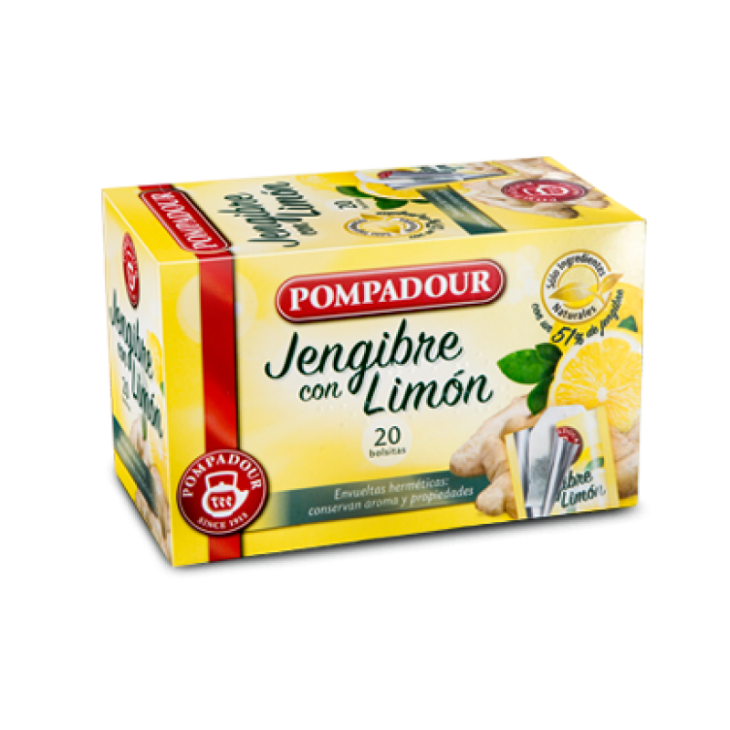 Gingembre au citron Pompadour 40 gr.