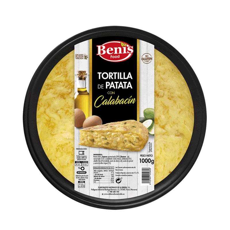 Potato omelette with zucchini Benis 1 kg