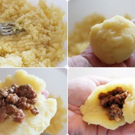Meat Stuffed Potatoes